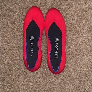 Rothy’s Red Flats size 7.5